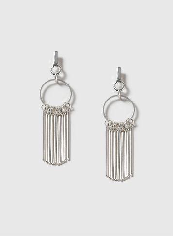 Dorothy Perkins Silver Circle Stick Earrings
