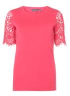 Dorothy Perkins *tall Rasp Lace Sleeve T-shirt