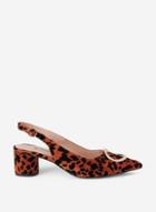 Dorothy Perkins Leopard Print 'emma' Heeled Court Shoes