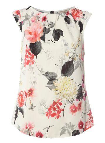 Dorothy Perkins *billie & Blossom Tall Ivy Floral Shell Top