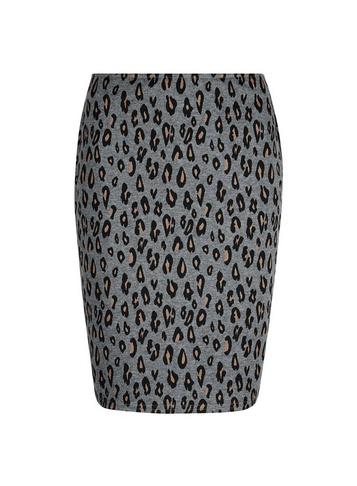 Dorothy Perkins *tall Grey Animal Print Mini Skirt