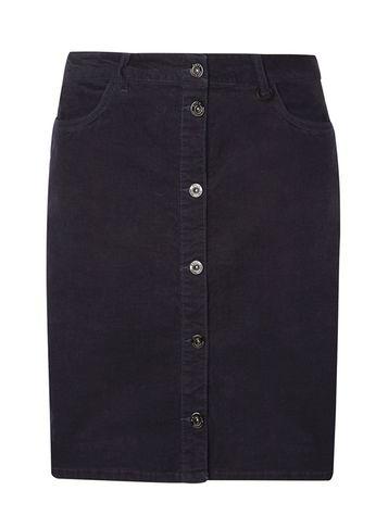 Dorothy Perkins *only Navy A-line Cord Skirt