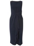 Dorothy Perkins *luxe Navy Frill Manipulated Dress