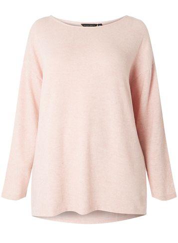 Dorothy Perkins Dp Curve Pink Soft Slash Neck Top