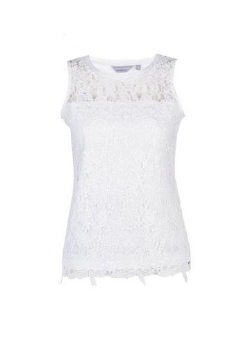 Dorothy Perkins Petite Ivory Lace Shell Top