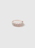 Dorothy Perkins Rose Gold Scallop Glitter Ring