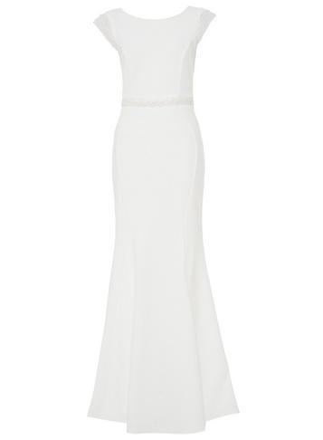 Dorothy Perkins *quiz Bridal Pearl Embellished Maxi Dress