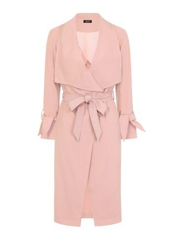 Dorothy Perkins *girls On Film Dusty Pink Twill Trench Coat