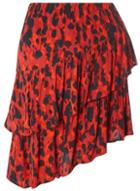 Dorothy Perkins *vero Moda Red Asymmetric Midi Skirt