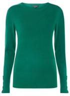 Dorothy Perkins Green Cuff Detail Jumper