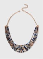 Dorothy Perkins Gold Bead Multi Row Collar Necklace