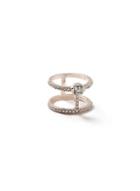Dorothy Perkins Crystal Double Ring