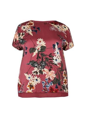 *billie & Blossom Curve Multi Colour Floral Print Split Back Top