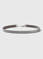 Dorothy Perkins Silver Glitter Fabric Choker Necklace