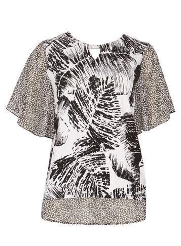 Dorothy Perkins *izabel London Multi White Chiffon Top