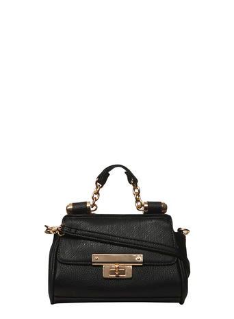 Dorothy Perkins Black Mini Roll Bar Tote Bag
