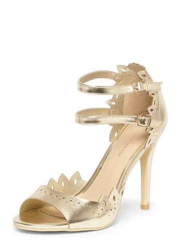 Dorothy Perkins *vero Moda Gold 'amsterdam' Sandals