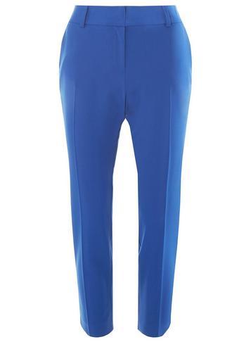 Dorothy Perkins Cobalt Split Hem Ankle Grazer Tapered Leg Trousers