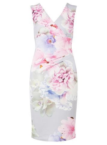 Dorothy Perkins *scarlett B Grey Megan Bodycon Dress