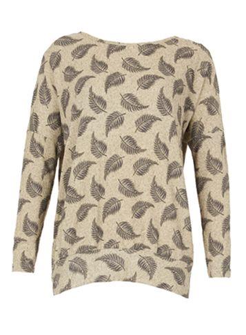 Dorothy Perkins *izabel London Grey Feather Sweatshirt