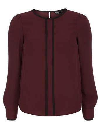 Dorothy Perkins Oxblood Bar Detail Top