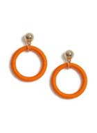 Dorothy Perkins Orange Fabric Wrapped Earrings