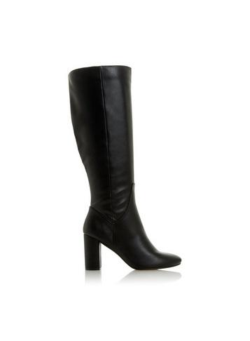 *head Over Heels By Dune Black 'shyana' Knee High Boots