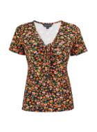 Dorothy Perkins Multi Coloured Ditsy Print Tie Front Top