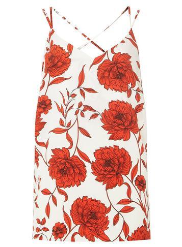 Dorothy Perkins *tall White Cross Back Camisole Top