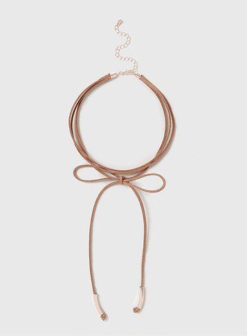Dorothy Perkins Tan Wrap Choker Necklace