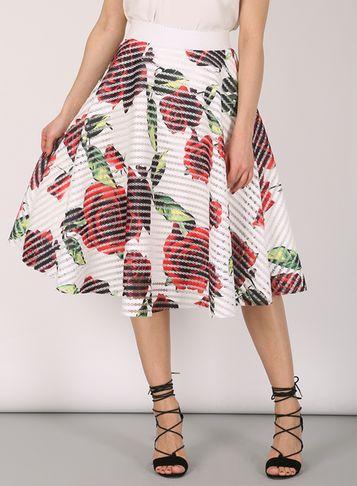 Dorothy Perkins *izabel London Multi Coloured Floral Skirt