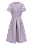 Dorothy Perkins *little Mistress Lilac Embroidered Trim Dress