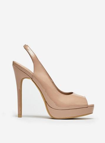 Dorothy Perkins Nude 'gifted' Slingback Court Shoes