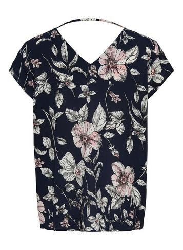 Dorothy Perkins Navy Floral Print Blouse