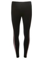 Dorothy Perkins Petite Black Side Striped Leggings