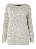 Dorothy Perkins Dp Curve Grey Soft Touch Metal Ball Top
