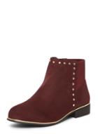 Dorothy Perkins Wide Fit Burgundy 'mercie' Ankle Boots