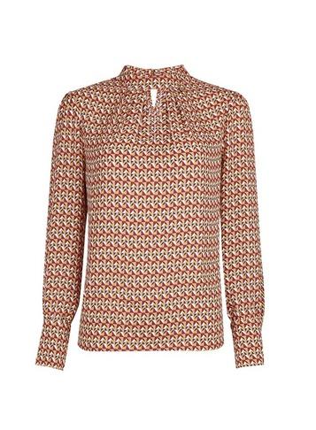 Dorothy Perkins Camel Geometric Print Long Sleeve Top