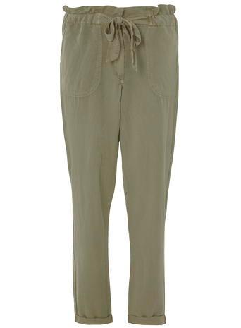 Dorothy Perkins Khaki Paperbag Waist Jogger