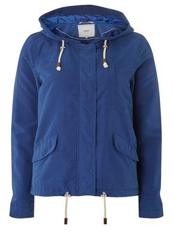 Dorothy Perkins *only Blue Short Hooded Parka Jacket