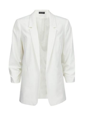 Dorothy Perkins Ivory Ruched Sleeve Jacket