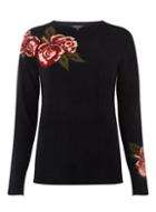 Dorothy Perkins Navy Floral Jacquard Jumper