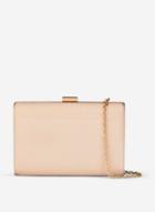 Dorothy Perkins Nude Box Clutch Bag