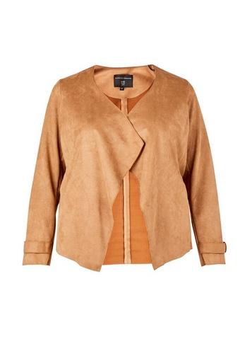 Dorothy Perkins *dp Curve Tan Suede Waterfall Jacket