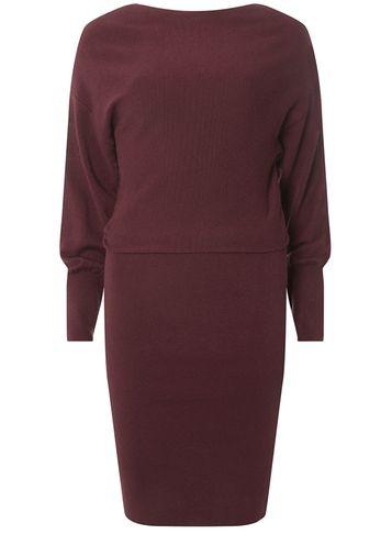 Dorothy Perkins *vila Fig Long Sleeve Knitted Dress