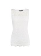 Dorothy Perkins Ivory Floral Lace Shell Top