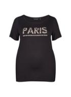 Dorothy Perkins *dp Curve Black Paris Motif T-shirt
