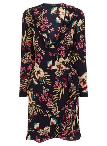 Girls On Film *girls On Film Navy Wrap Dress