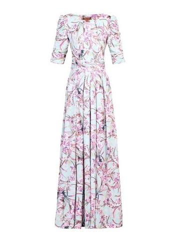 *jolie Moi Aqua Floral Maxi Dress