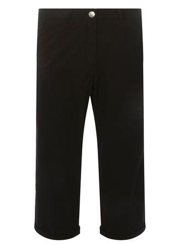 Dorothy Perkins Black Poplin Cropped Trousers